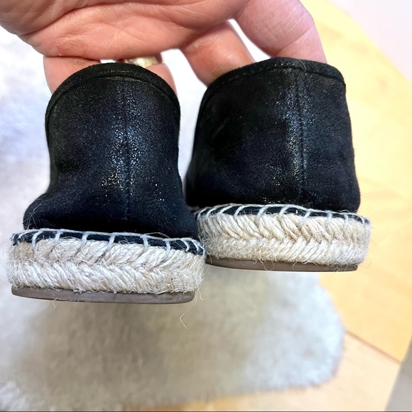 *Dune London | Graci Rhinestone Leather & Fabric Studded Espadrille Size 8 - Picture 8 of 14